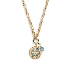 Reverie & Aquamarine Forever Pair : Heavy Belcher Open Chain Necklace