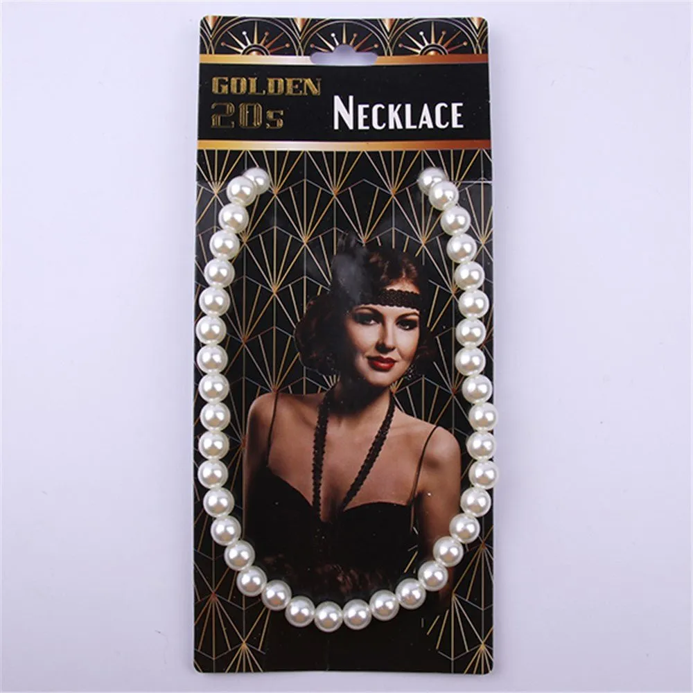 Roaring 20s Flapper Faux Necklace