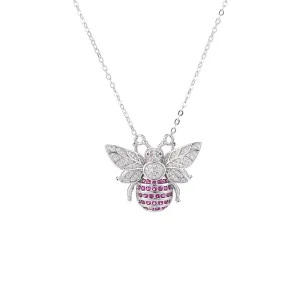 Ruby Bee Necklace