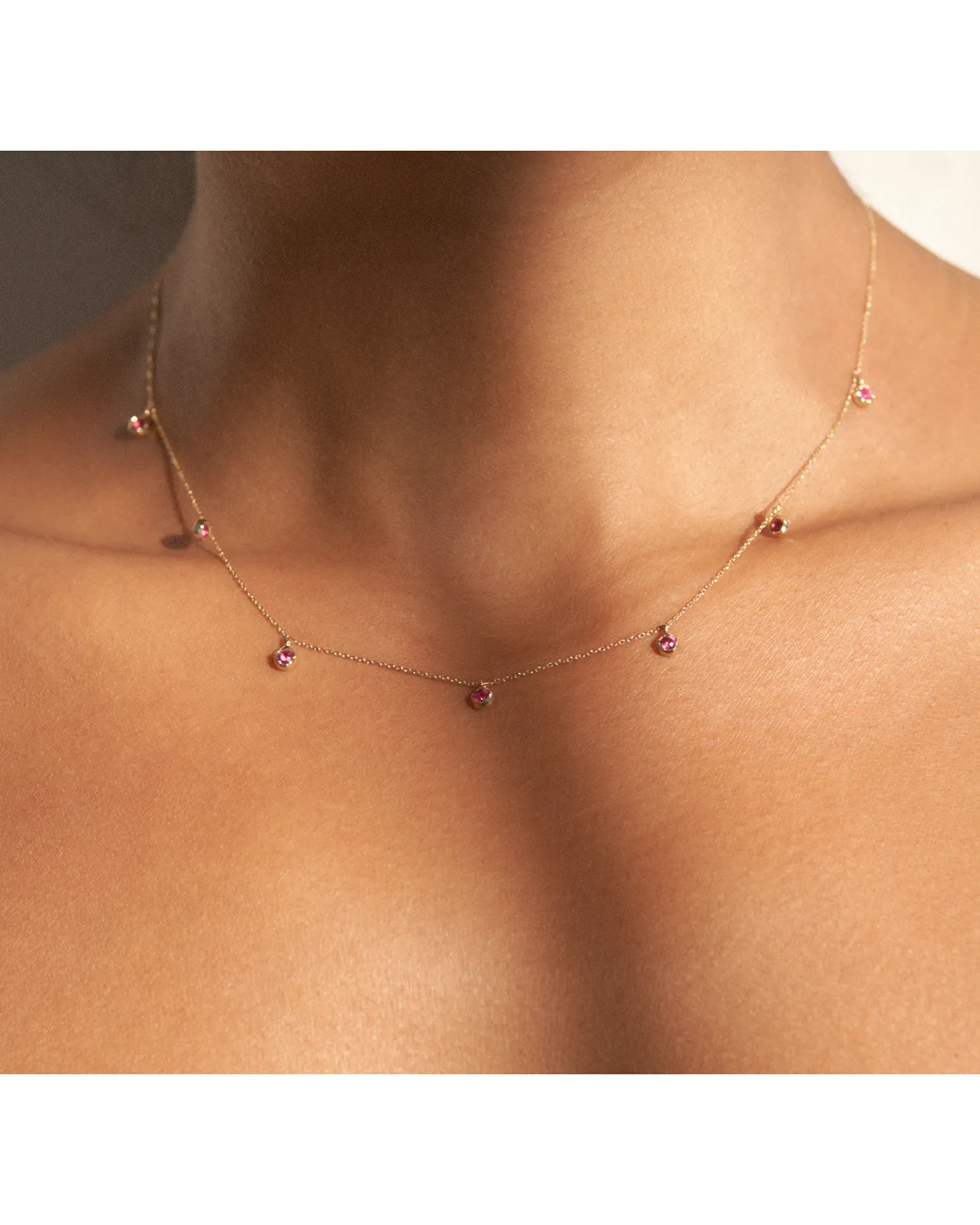 Ruby Station Droplet Necklace
