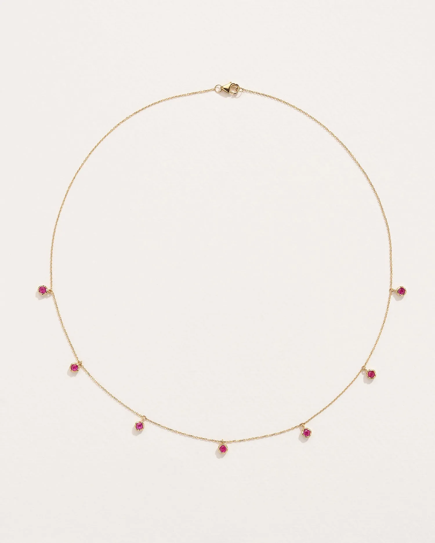 Ruby Station Droplet Necklace
