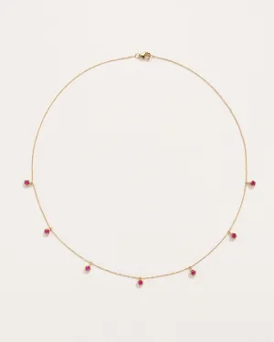Ruby Station Droplet Necklace