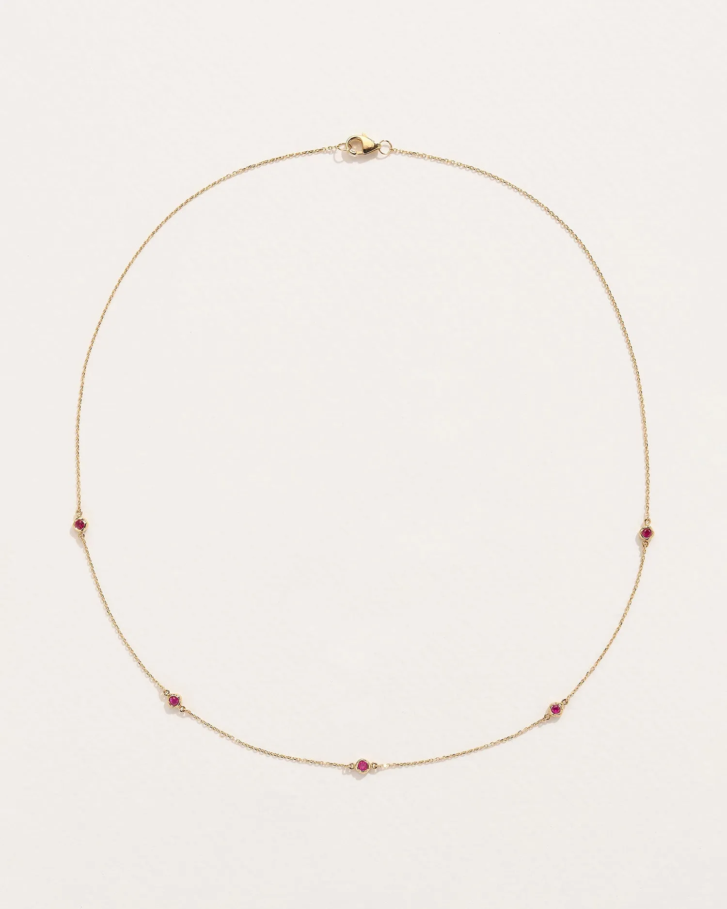 Ruby Station Necklace