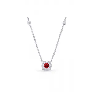 S Kashi & Sons Color Stone Necklace N1208-RWG