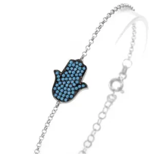 SASHA HAMSA STERLING SILVER BRACELET
