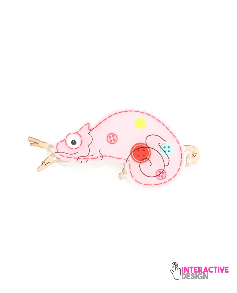 Seamstress Inserts for Chameleon Brooch