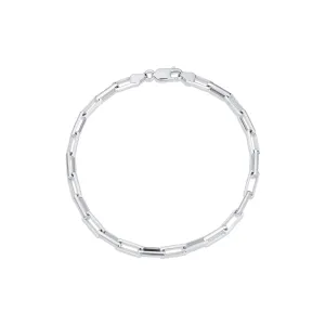 Silver Long Link Bracelet