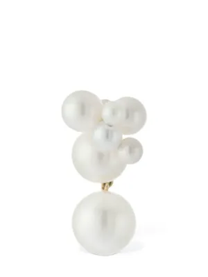 Sophie Bille Brahe   Bisou Perle 14kt &amp; Pearl mono earring 