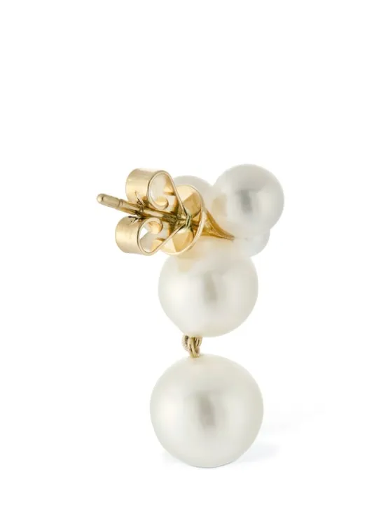 Sophie Bille Brahe   Bisou Perle 14kt &amp; Pearl mono earring 