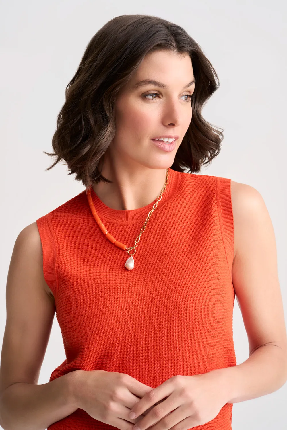 Spliced Baroque Pearl Necklace