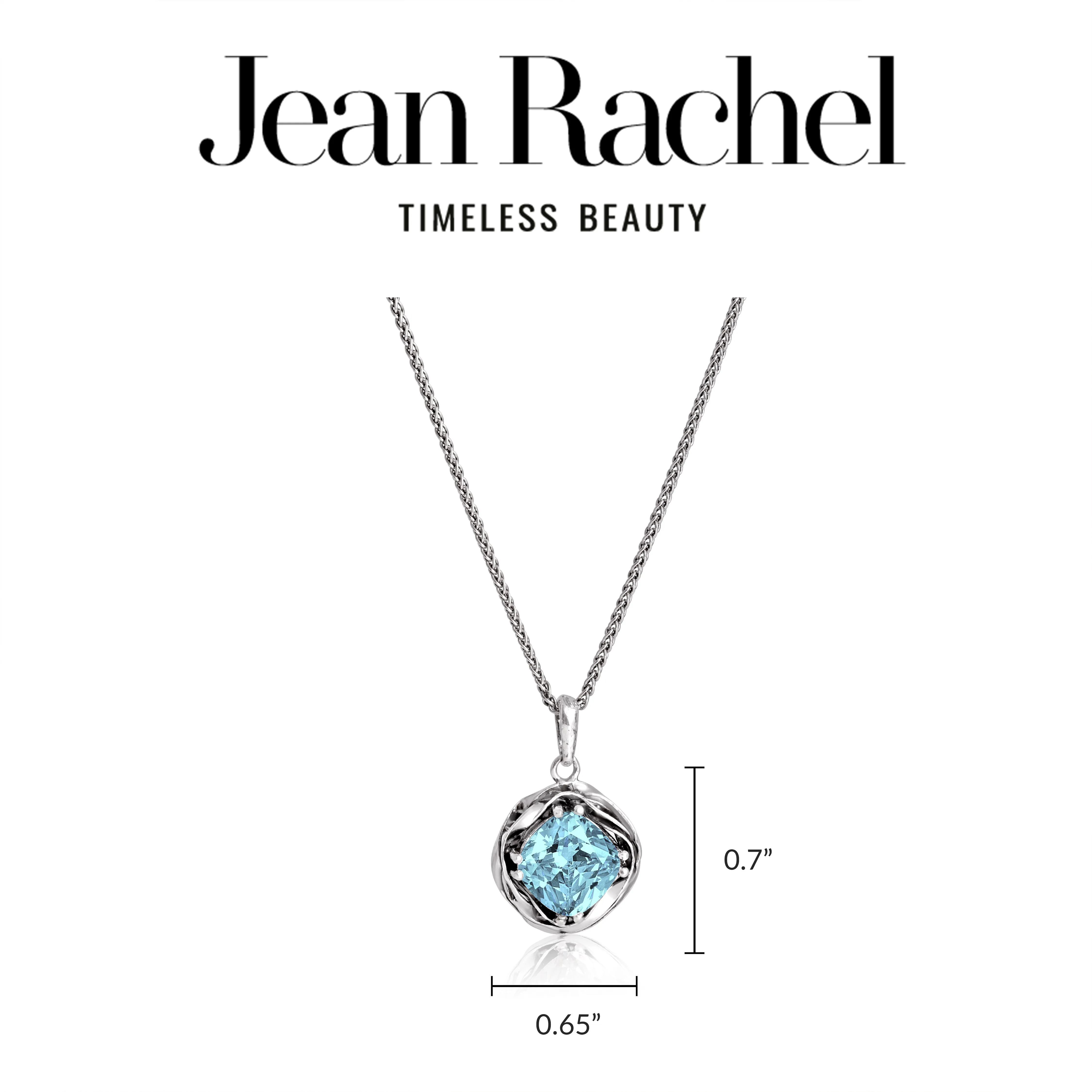 Statement Sterling Silver Aquamarine CZ Wrap Necklace