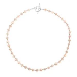 Sterling Pearl Necklace | Champagne