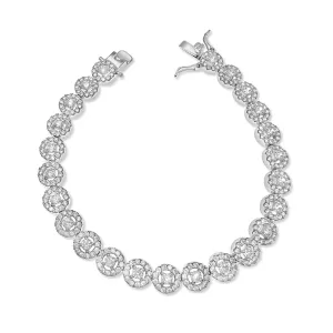 Tennis Bracelet 925 Sterling Silver Size 8 inch