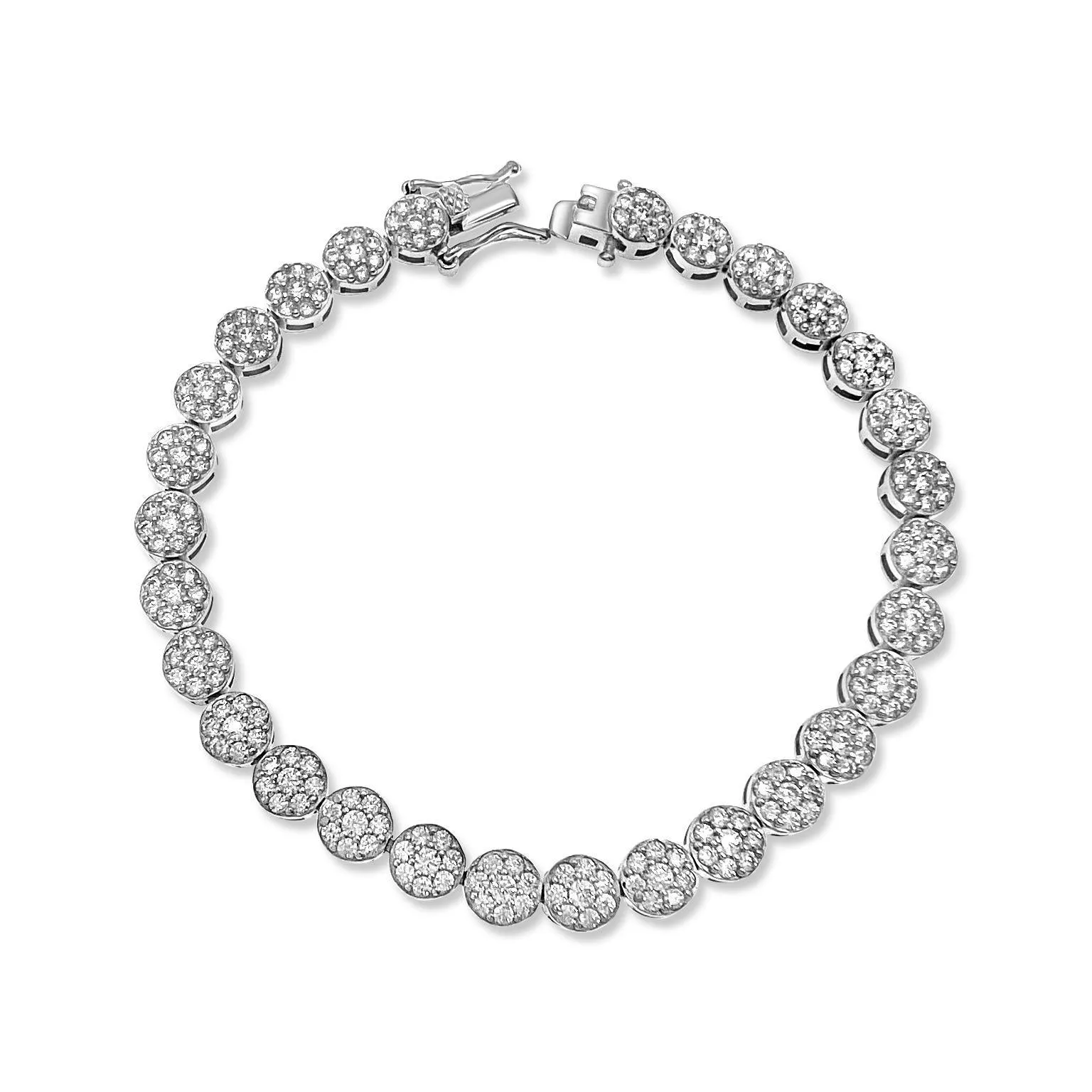 Tennis Bracelet 925 Sterling Silver Size 8 inch