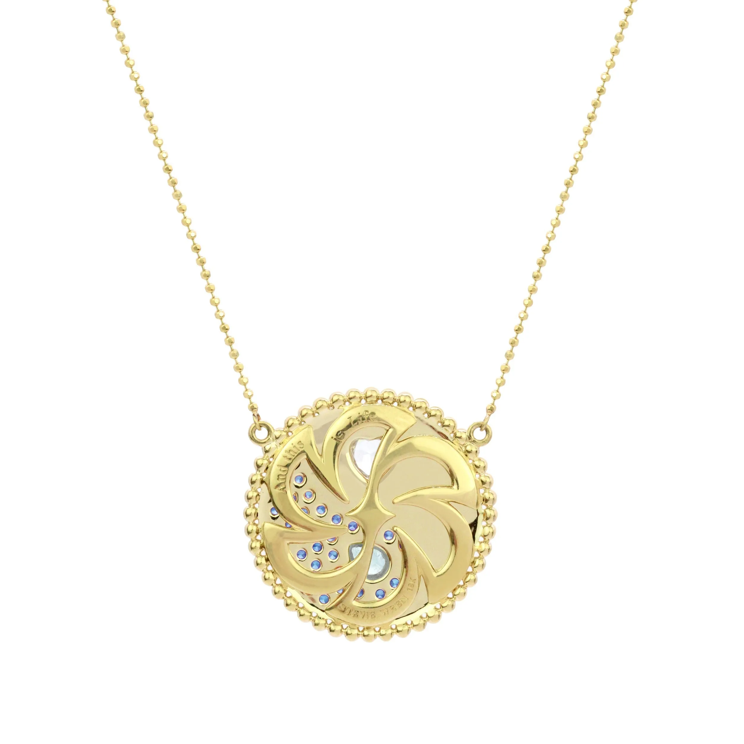 The Gemini 18K Enamel & Gemstone Necklace