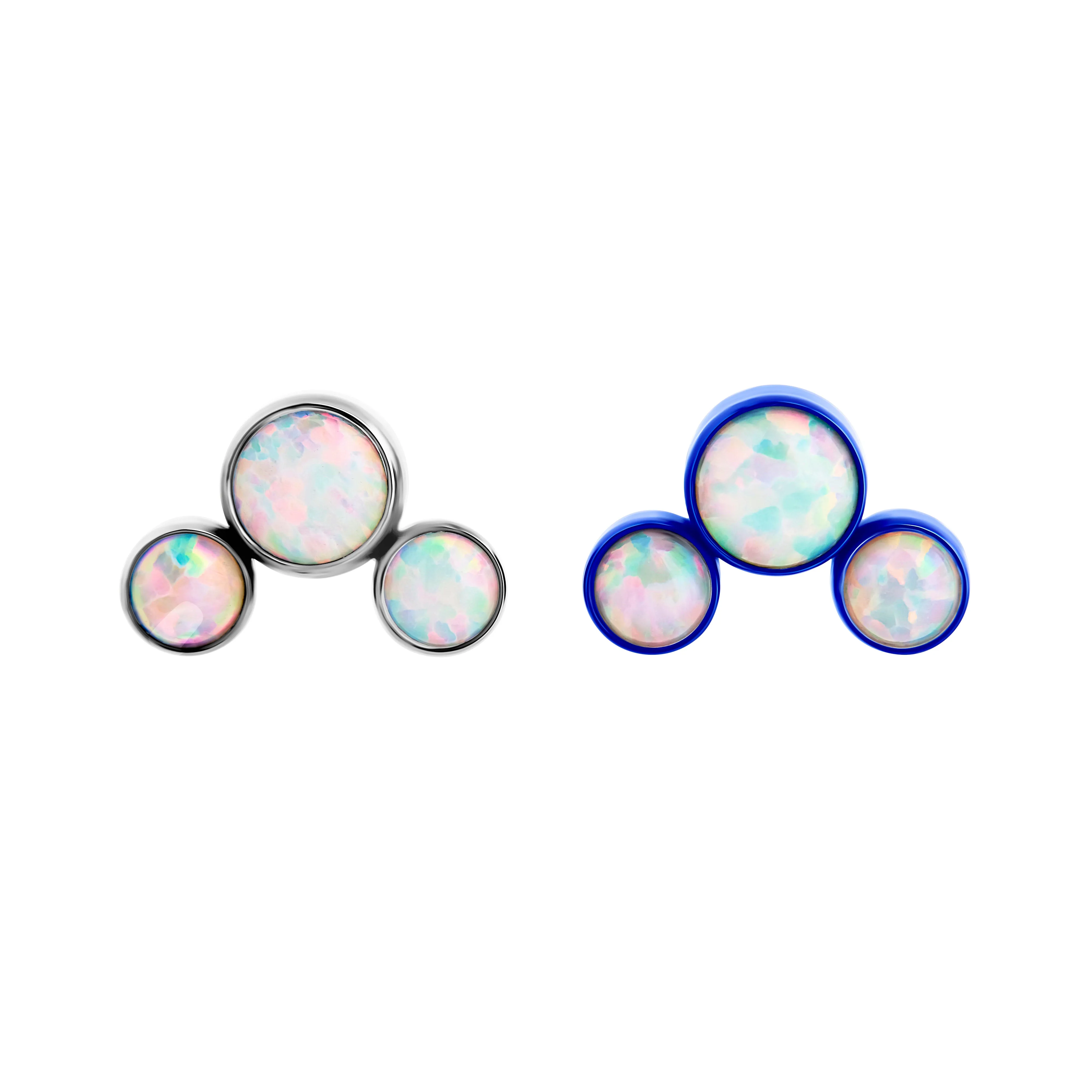 Tilum 18g-16g Internally Threaded Atomic Opal Cluster Top - Price Per 1