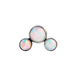 Tilum 18g-16g Internally Threaded Atomic Opal Cluster Top - Price Per 1