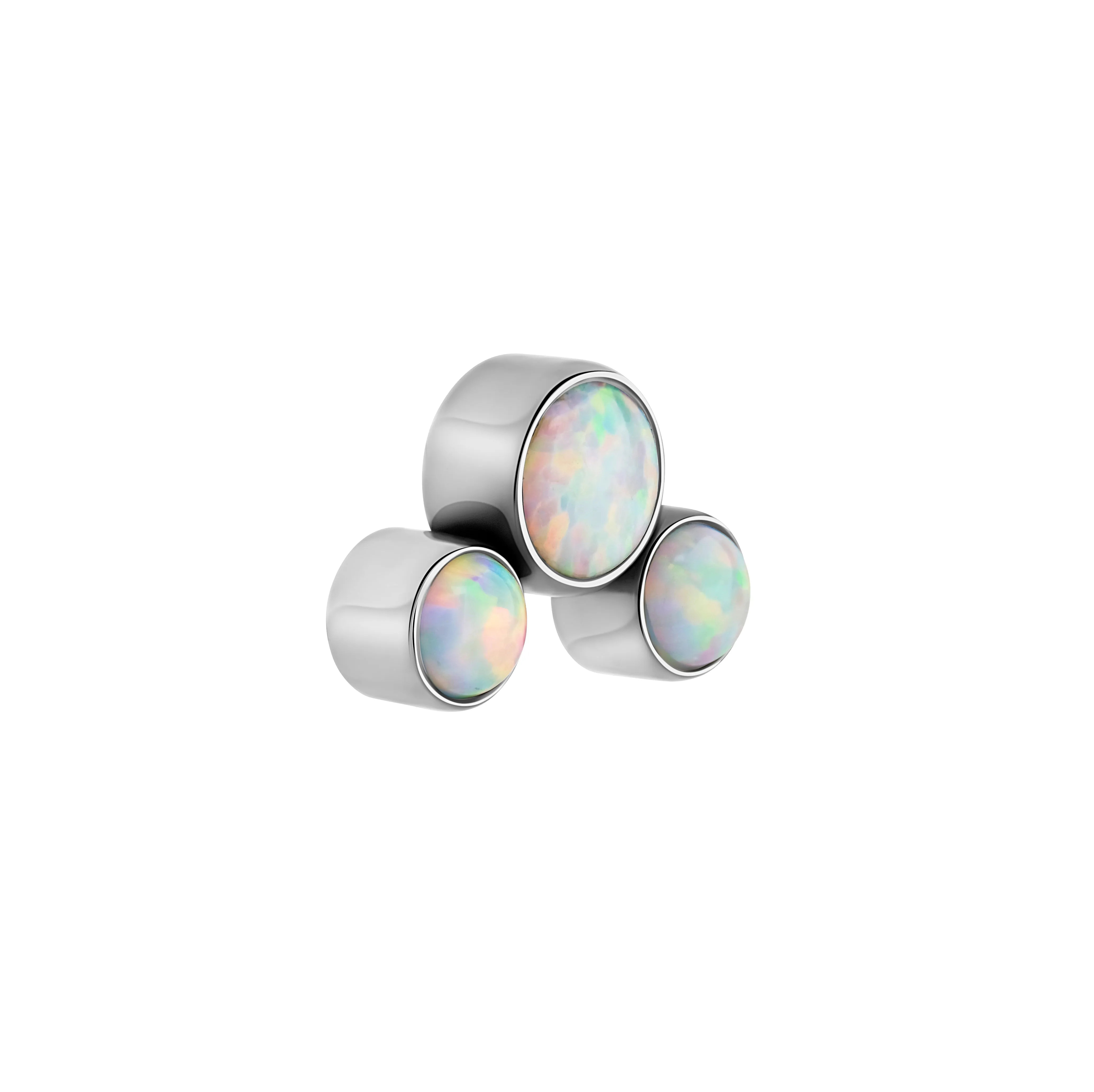 Tilum 18g-16g Internally Threaded Atomic Opal Cluster Top - Price Per 1
