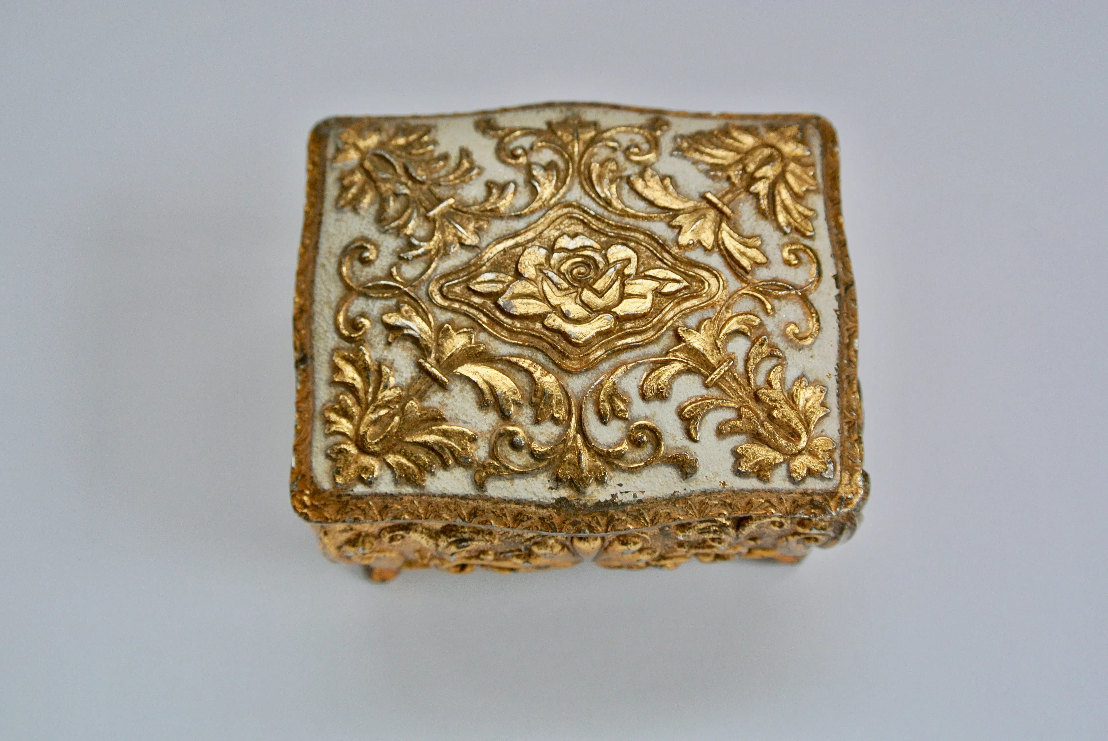 Tiny Rose Pink Ring Box