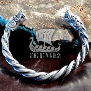 Viking Bracelet - Sterling Silver - Thicker