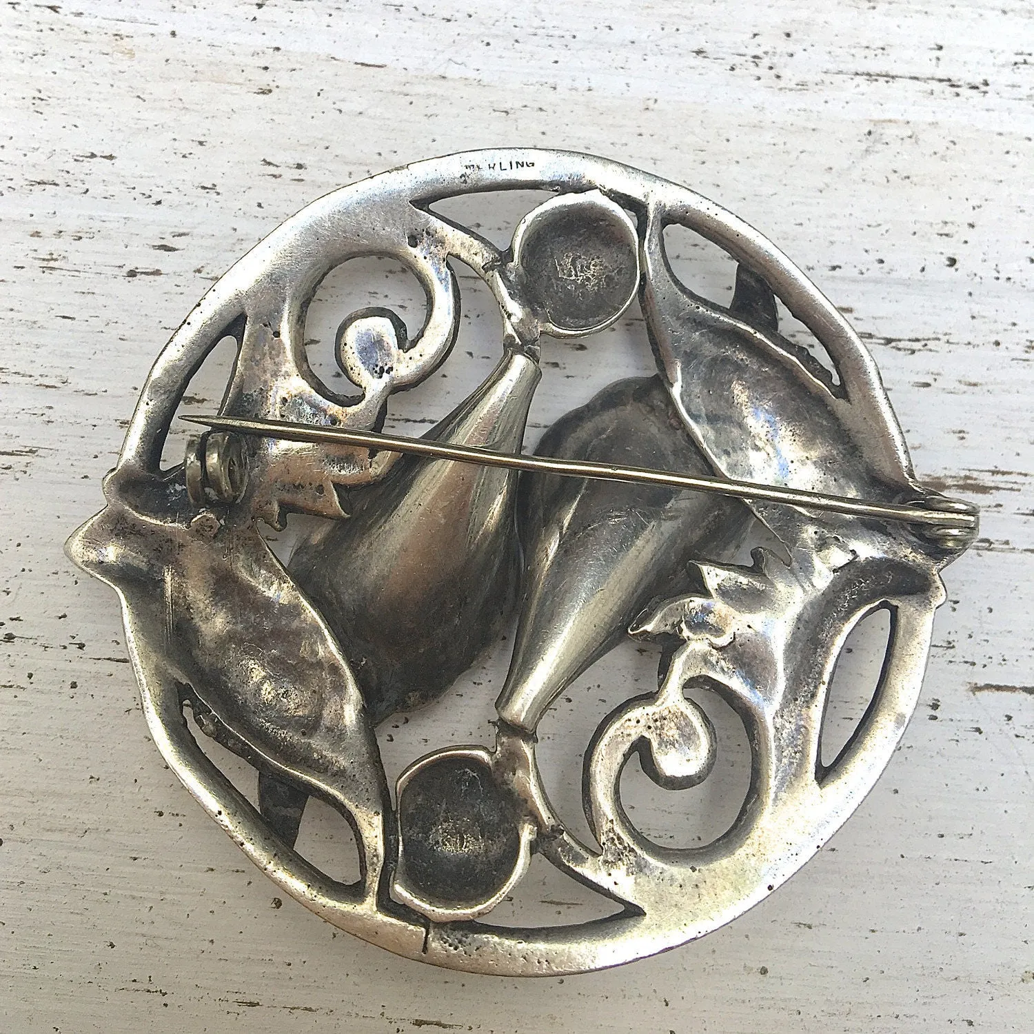 Vintage 30's Brooch | 30s does Art Nouveau | Sterling Silver Calla Lily Brooch | Art Nouveau, Hippie, Boho