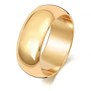 Wedding Band 9K D Shape 8mm-1.8 Wedding  Ring W108H