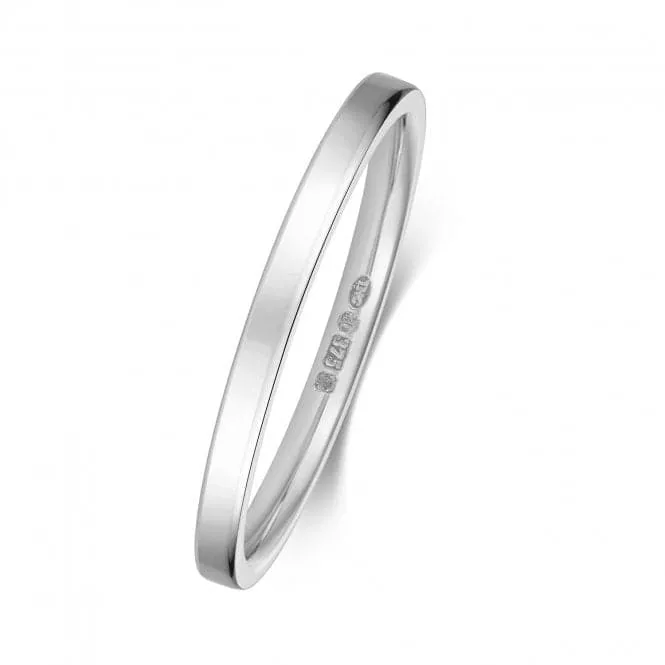 Wedding Band 9K Flat Court 1.7mm-1.4 Wedding  Ring W120WM