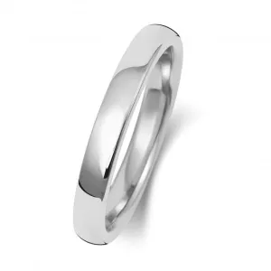 Wedding Band 9K Soft Court 2.5 mm-1.4 Wedding  Ring W132WM