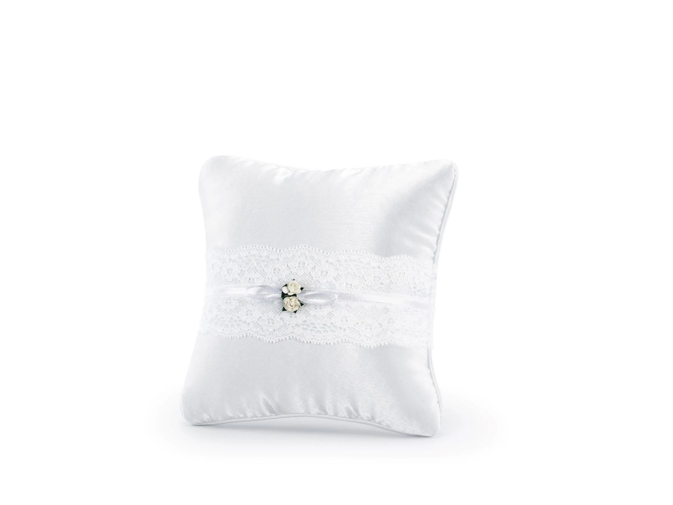 White Roses Ring Bearer Pillow